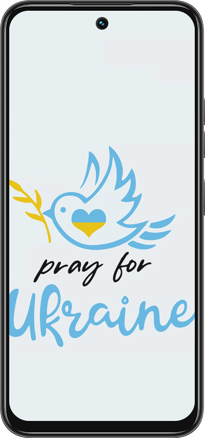 Силиконовый чехол Украина v2 для Tecno Spark 30C - 5230u-3821 изображение 