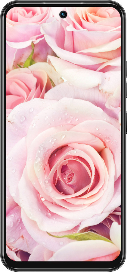 Силиконовый чехол Розы для Tecno Spark 30C - 525u-3821 изображение 