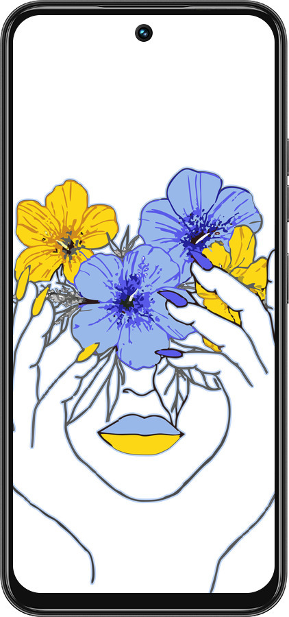 Силиконовый чехол Девушка v4 для Tecno Spark 30C - 5276u-3821 изображение 
