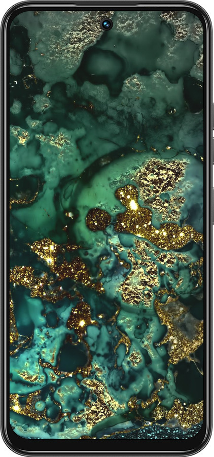 Силіконовий чехол Мармур золото багатство для Tecno Spark 30C - 5419u-3821 изображение 