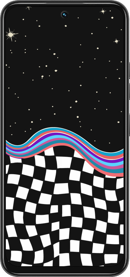 Силиконовый чехол Абстрактный космос для Tecno Spark 30C - 5512u-3821 изображение 
