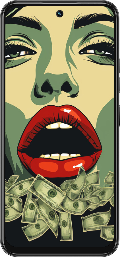 Силиконовый чехол Big money 2 для Tecno Spark 30C - 5668u-3821 изображение 