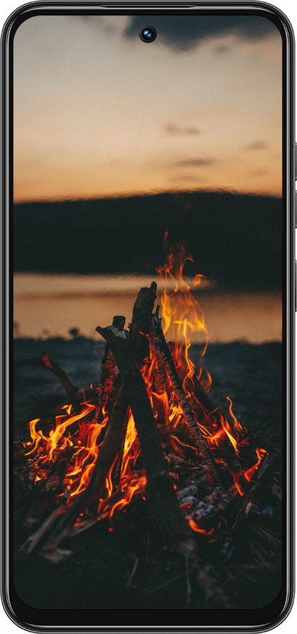 Силиконовый чехол Огонь для Tecno Spark 30C - 6021u-3821 изображение 