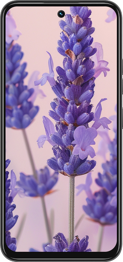 Силиконовый чехол Лаванда для Tecno Spark 30C - 6037u-3821 изображение 