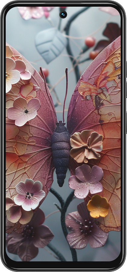 Силиконовый чехол Fairy Butterfly для Tecno Spark 30C - 6048u-3821 изображение 