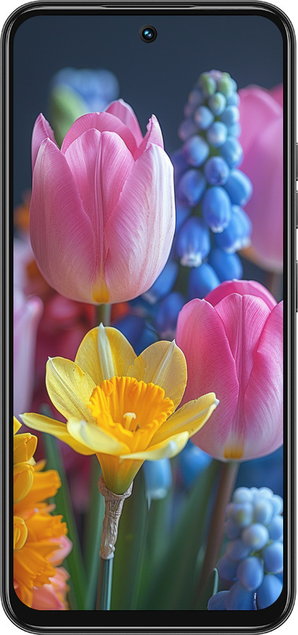 Силиконовый чехол Весенние цветы для Tecno Spark 30C - 6058u-3821 изображение 