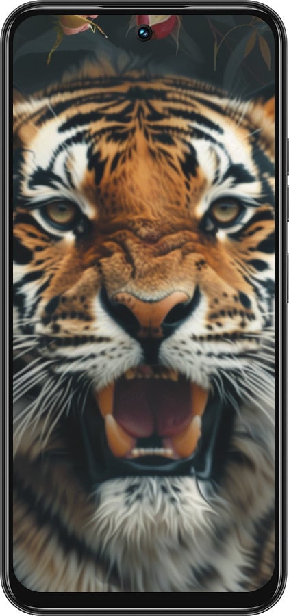 Силиконовый чехол Тигровое величие для Tecno Spark 30C - 6080u-3821 изображение 