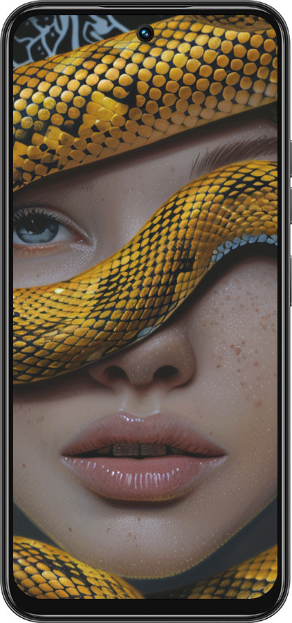 Силиконовый чехол Объятия змеи для Tecno Spark 30C - 6081u-3821 изображение 