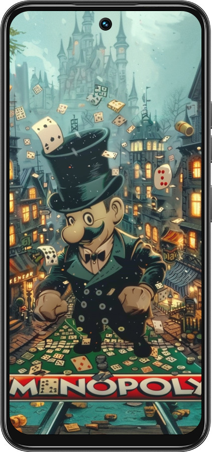 Силиконовый чехол Сказочный Monopoly для Tecno Spark 30C - 6086u-3821 изображение 