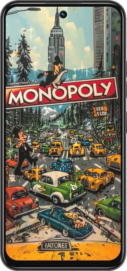 Силиконовый чехол Городской драйв Monopoly для Tecno Spark 30C - 6088u-3821 изображение 