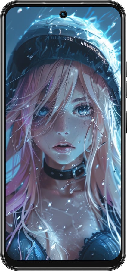 Силиконовый чехол Аниме-дива под дождем для Tecno Spark 30C - 6120u-3821 изображение 