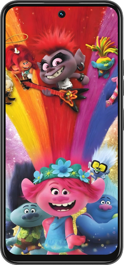 Силіконовий чехол Тролі для Tecno Spark 30C - 6343u-3821 изображение 