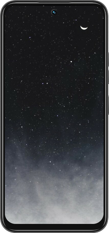 Силиконовый чехол Сині хмари, Синій місяць для Tecno Spark 30C - 6396u-3821 изображение 