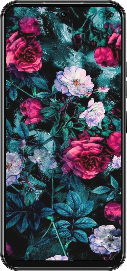 Силиконовый чехол Сад и розы для Tecno Spark 30C - 6483u-3821 изображение 