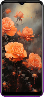 TPU чехол Оранжевые розы для Tecno Spark 4 KC2 - 5944b-2406 изображение 