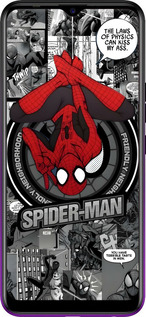 TPU чехол Человек паук для Tecno Spark 4 KC2 - 6279b-2406 изображение 