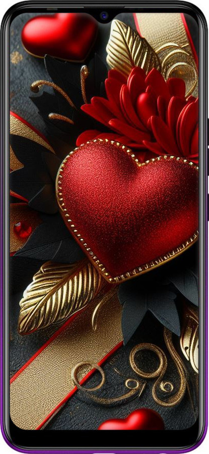 TPU чехол Сердечки v2 для Tecno Spark 4 KC2 - 5832b-2406 изображение 