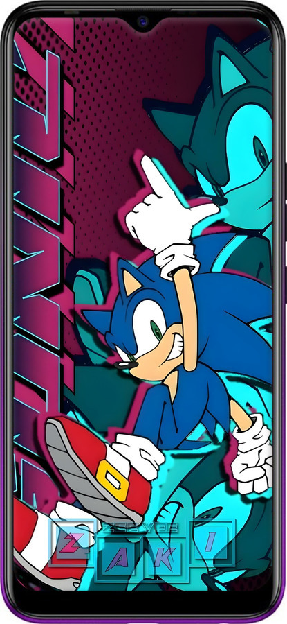 TPU чехол Соник для Tecno Spark 4 KC2 - 6284b-2406 изображение 