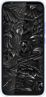Силикон с усиленными углами чехол Воронья ярость для Tecno Spark 4 Lite - 6474sp-2425 изображение 