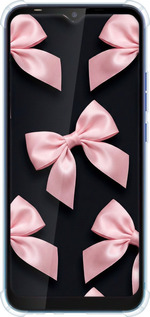 Силикон с усиленными углами чехол Coquette Ribbons Dark Coquette для Tecno Spark 4 Lite - 6767sp-2425 изображение 