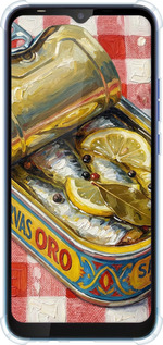 Силіконовий протиударний с посиленими кутами чехол Vintage Sardine Tin Phone для Tecno Spark 4 Lite - 6772sp-2425 изображение 