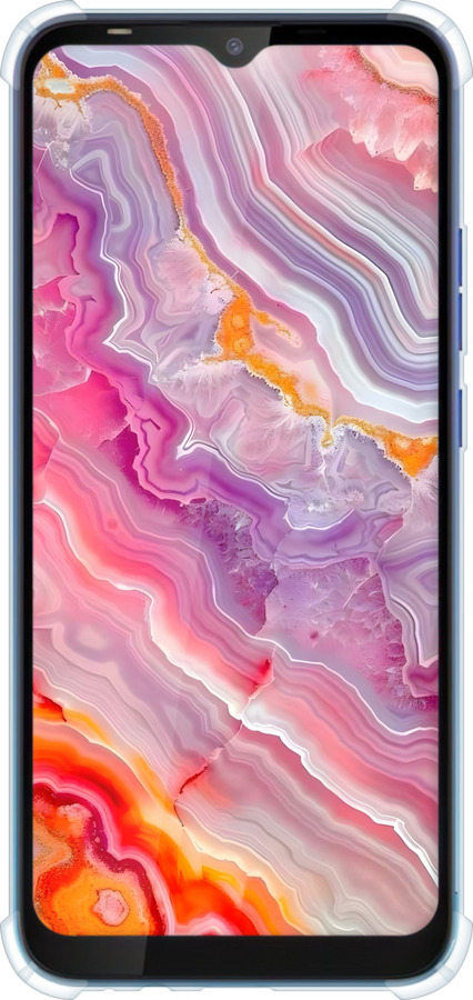 Силикон с усиленными углами чехол Мрамор 2 для Tecno Spark 4 Lite - 6307sp-2425 изображение 