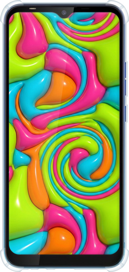 Силикон с усиленными углами чехол Y2K Jelly Dream для Tecno Spark 4 Lite - 6780sp-2425 изображение 