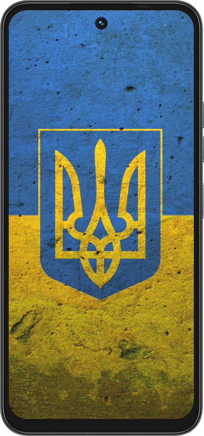 Силиконовый чехол Флаг и герб Украины 2 для Tecno Spark 40 4G - 378u-4116 изображение 