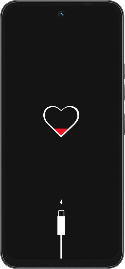 Силиконовый чехол Подзарядка сердца для Tecno Spark 40 4G - 4274u-4116 изображение 