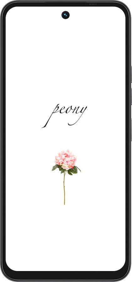 Силиконовый чехол Пион для Tecno Spark 40 4G - 4366u-4116 изображение 
