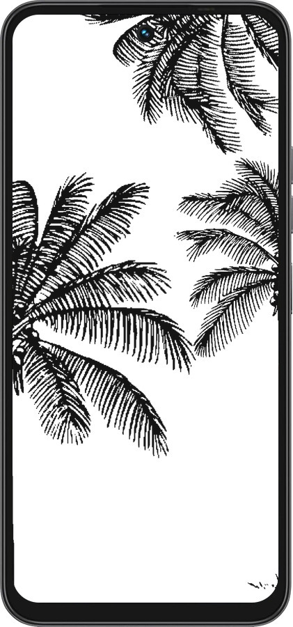Силиконовый чехол Пальмы1 для Tecno Spark 40 4G - 4634u-4116 изображение 