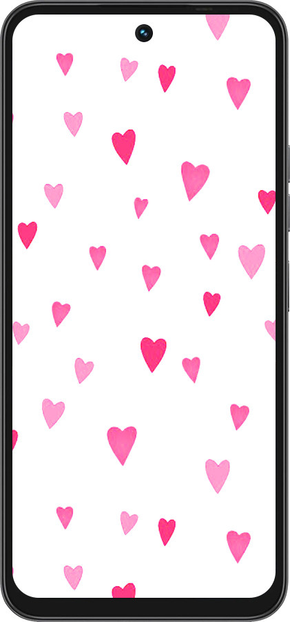 Силиконовый чехол Сердечки 2 для Tecno Spark 40 4G - 4763u-4116 изображение 