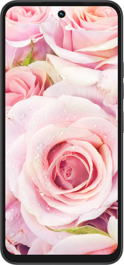 Силиконовый чехол Розы для Tecno Spark 40 4G - 525u-4116 изображение 