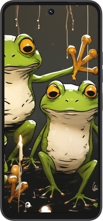 Силиконовый чехол Жабки 2 для Tecno Spark 40 4G - 5657u-4116 изображение 