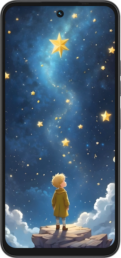 Силиконовый чехол Маленький принц для Tecno Spark 40 4G - 6326u-4116 изображение 