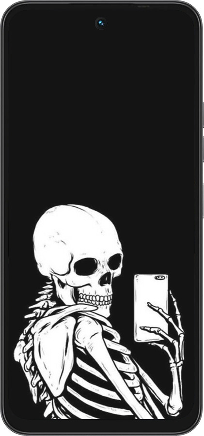 Силиконовый чехол Скелет делает Selfie для Tecno Spark 40 4G - 6535u-4116 изображение 