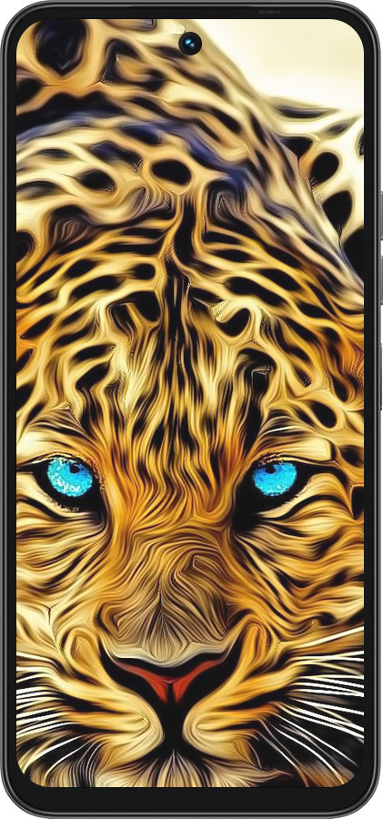Силиконовый чехол Леопард для Tecno Spark 40 4G - 6611u-4116 изображение 