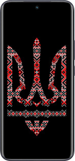 Силіконовий чехол Герб - вишиванка на чорному фоні для Tecno Spark 40 Pro+ 4G - 1196u-4118 изображение 