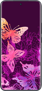 Силиконовый чехол Бабочки v2 для Tecno Spark 40 Pro+ 4G - 5475u-4118 изображение 