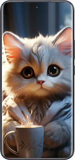 Силиконовый чехол White cat для Tecno Spark 40 Pro+ 4G - 5646u-4118 изображение 