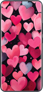 Силиконовый чехол Сердечки 4 для Tecno Spark 40 Pro+ 4G - 5662u-4118 изображение 
