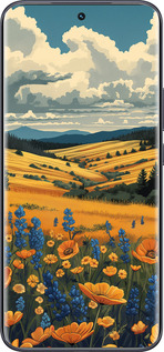 Силиконовый чехол Украинское поле для Tecno Spark 40 Pro+ 4G - 6082u-4118 изображение 