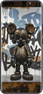 Силиконовый чехол Bronze kaws v2 для Tecno Spark 40 Pro+ 4G - 6098u-4118 изображение 