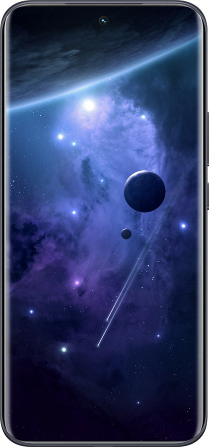 Силиконовый чехол Планеты в синем космосе для Tecno Spark 40 Pro+ 4G - 171u-4118 изображение 