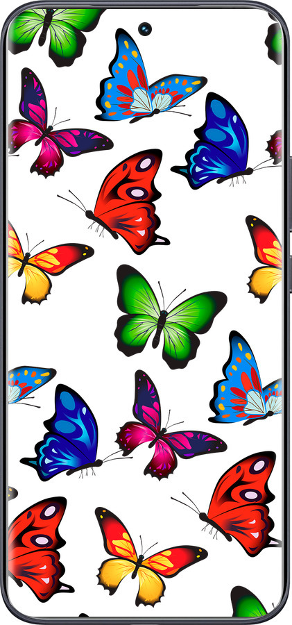 Силиконовый чехол Красочные мотыльки для Tecno Spark 40 Pro+ 4G - 4761u-4118 изображение 