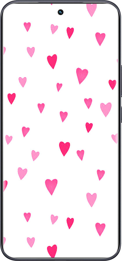 Силиконовый чехол Сердечки 2 для Tecno Spark 40 Pro+ 4G - 4763u-4118 изображение 