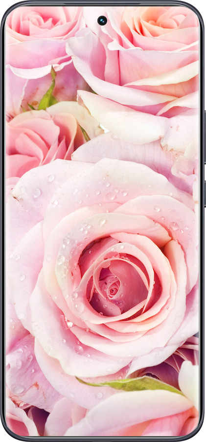 Силиконовый чехол Розы для Tecno Spark 40 Pro+ 4G - 525u-4118 изображение 