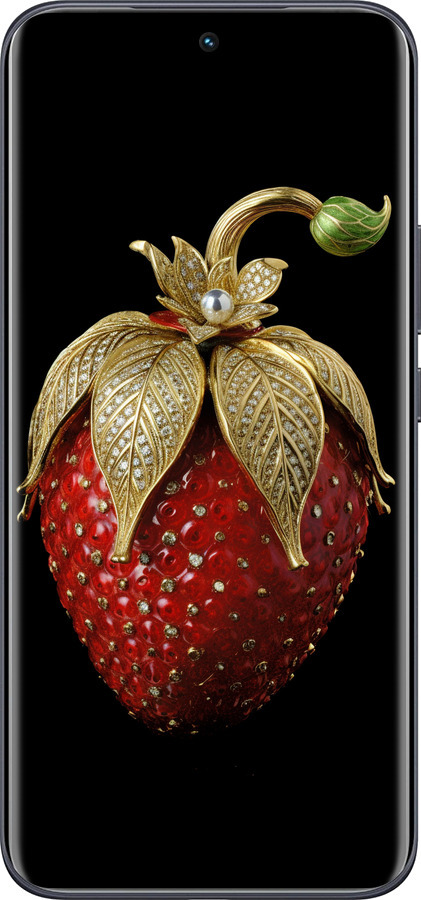 Силиконовый чехол Клубника v3 для Tecno Spark 40 Pro+ 4G - 5638u-4118 изображение 