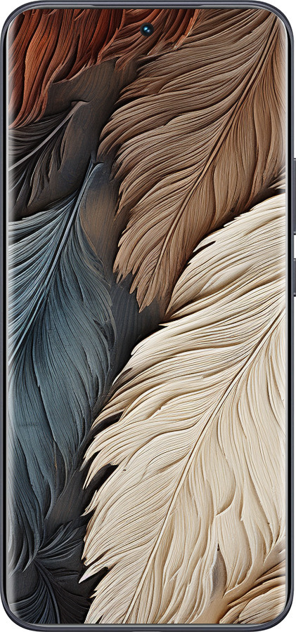 Силиконовый чехол Листья в стиле бохо для Tecno Spark 40 Pro+ 4G - 5643u-4118 изображение 