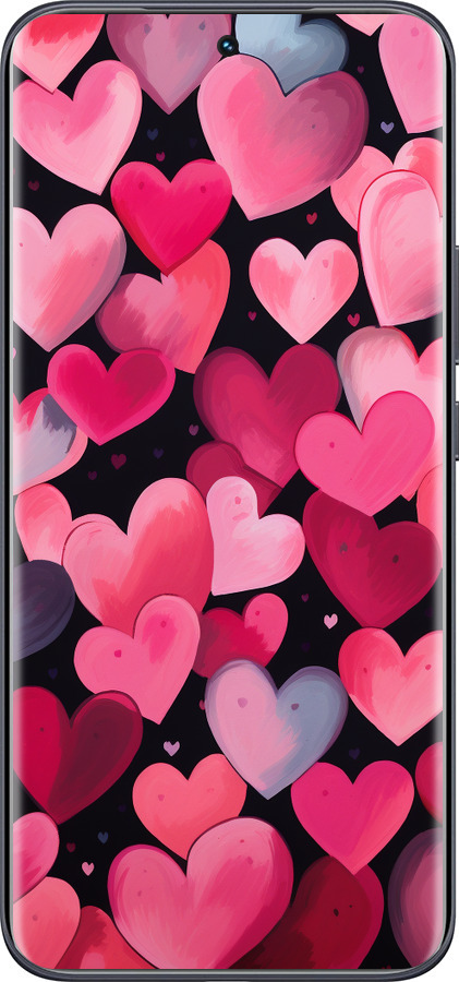Силиконовый чехол Сердечки 4 для Tecno Spark 40 Pro+ 4G - 5662u-4118 изображение 